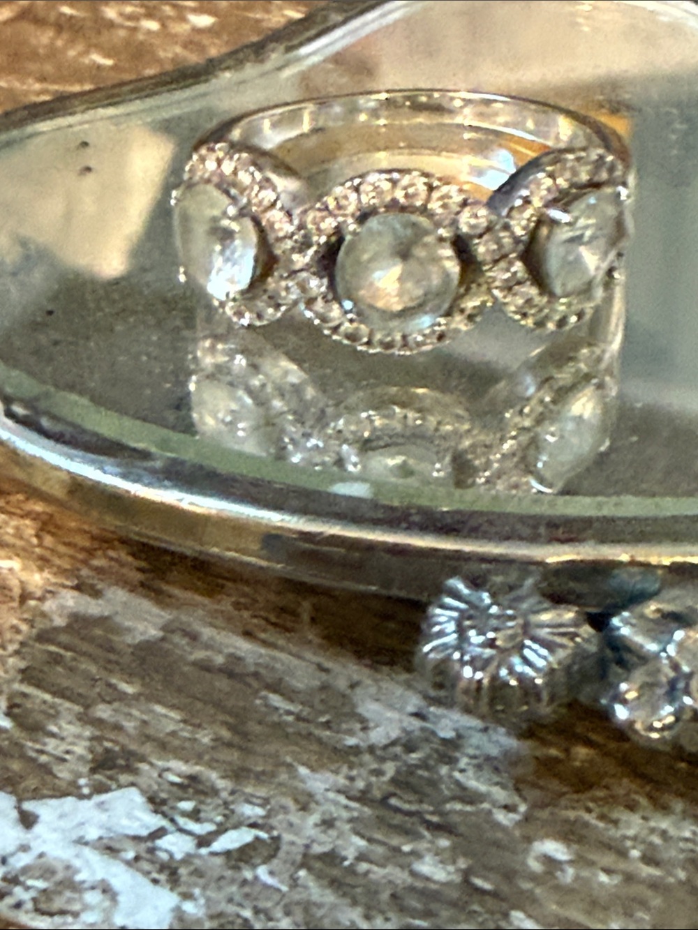 14 Kt white Gold trio of natural Aqua Aquamarine stones, over 7cts and nat Diam